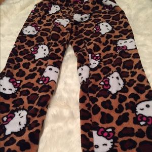 Hello Kitty Cheetah Fleece Pants